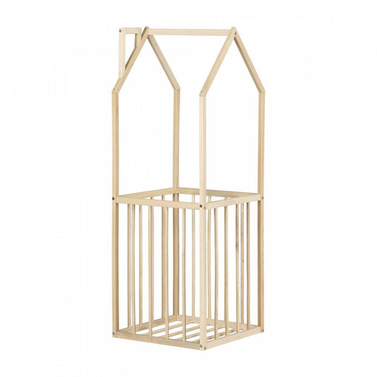 Meuble de rangement Ohana en forme de maison - naturel