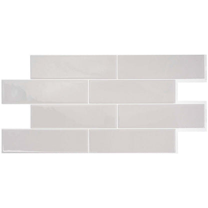 Smart Tiles peler et coller 2 feuilles 23 x 11 Dosseret - Oslo Gris