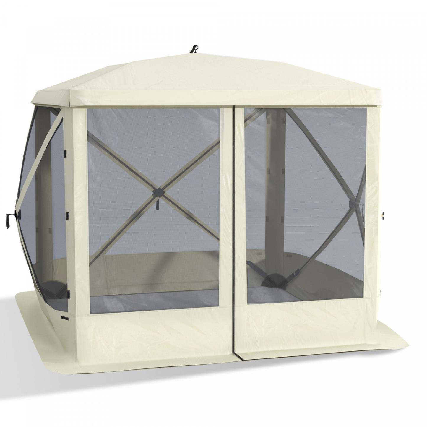 Outsunny Gazebo À Écran Escamotable Tente De Camping Extérieure