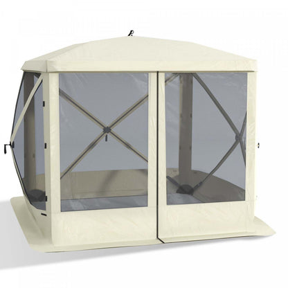 Outsunny Gazebo À Écran Escamotable Tente De Camping Extérieure