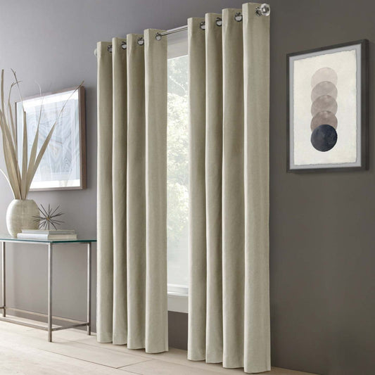 Edison Linen Grommet Curtain Panel - 52 X 95|Panneau de rideau à œillets Edison en lin - 52 po x 95 po