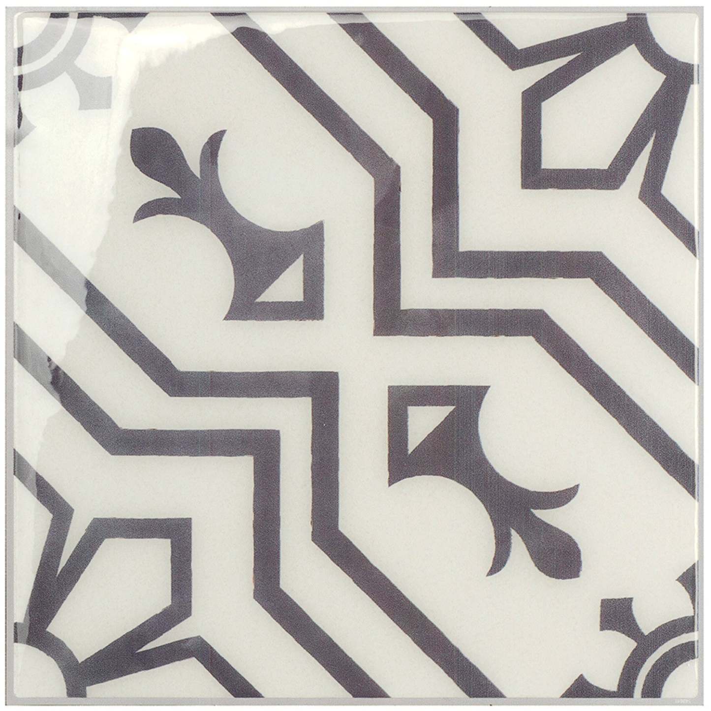 Smart Tiles peler et coller 4 feuilles 7,75 x 7,75 dosseret - Vintage Vazzini Blanco|Dosseret Smart Tiles peler et coller 7,75 x 7,75, 4 feuilles - Vintage Vazzini Blanco