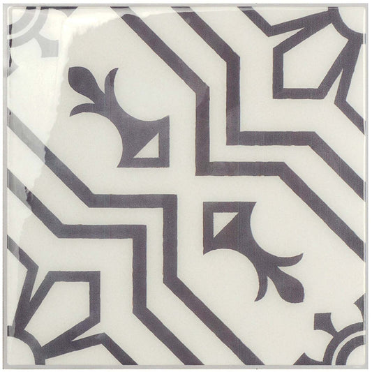 Smart Tiles peler et coller 4 feuilles 7,75 x 7,75 dosseret - Vintage Vazzini Blanco|Dosseret Smart Tiles peler et coller 7,75 x 7,75, 4 feuilles - Vintage Vazzini Blanco