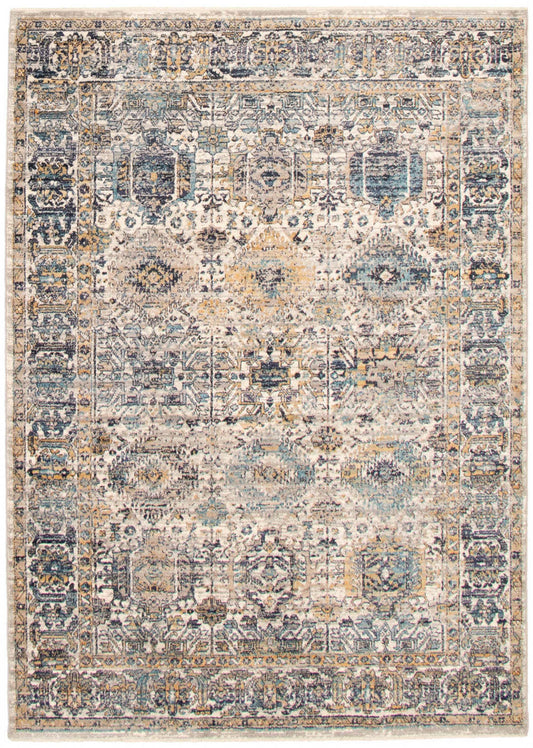 Tapis Bolivar Yalameh Bleu -Ivoire - 5'0 x 8'0|Carpette Bolivar Yalameh bleu -ivoire - 5 pi 0 pox 8 pi 0 po| D29BOZ6U