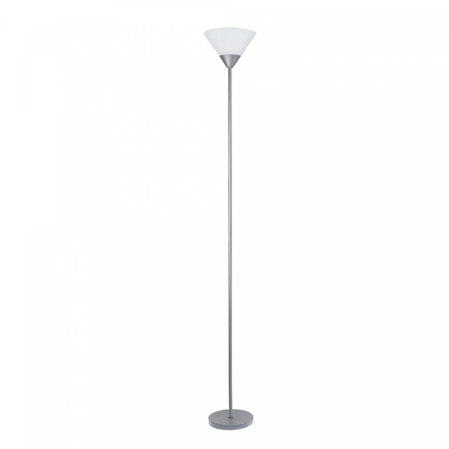 Simple Designs 1 Light Stick Torchiere Lampadaire|Lampe à pied torchère Simple Designs à 1 ampoule avec pied haché|D21AWCYF