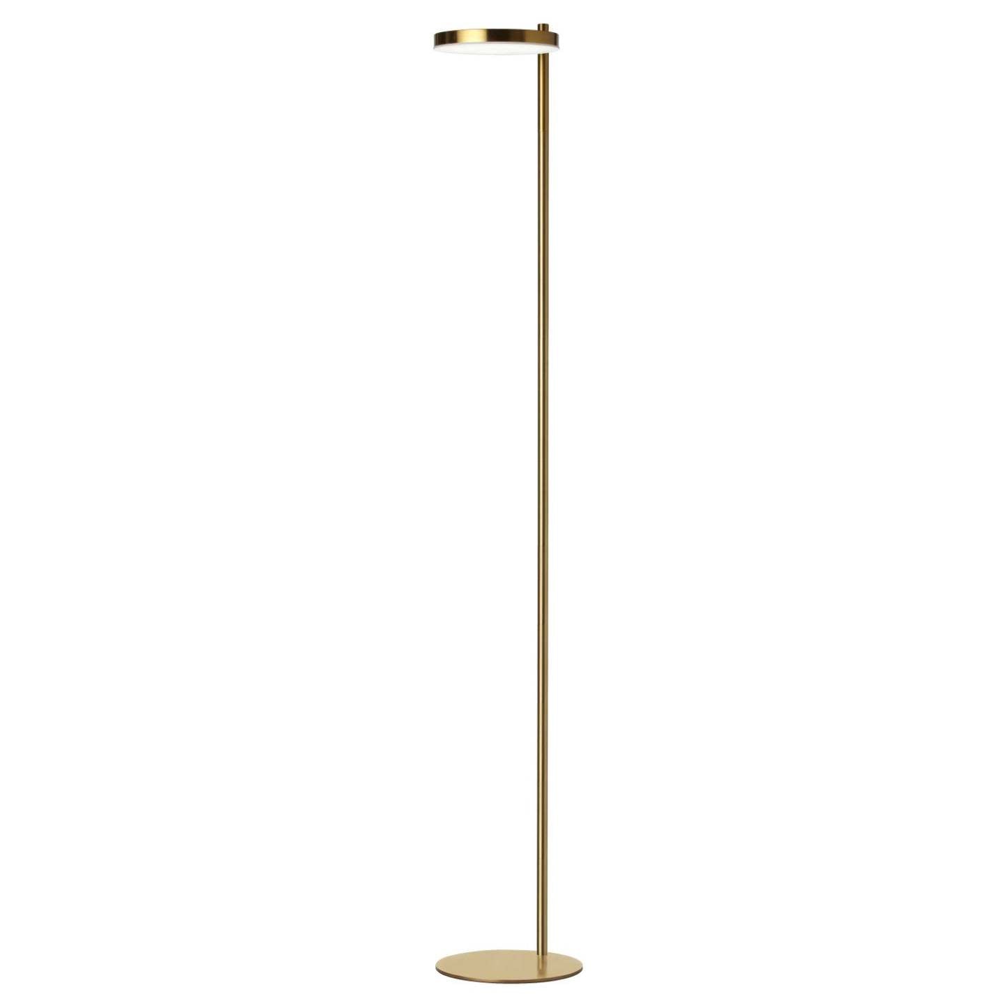 Dainolite Fia 1 Light LED Floor Lamp Aged Brass|Lampe à pied Fia de Dainolite avec finition en laiton vieilli et 1 ampoule à DEL