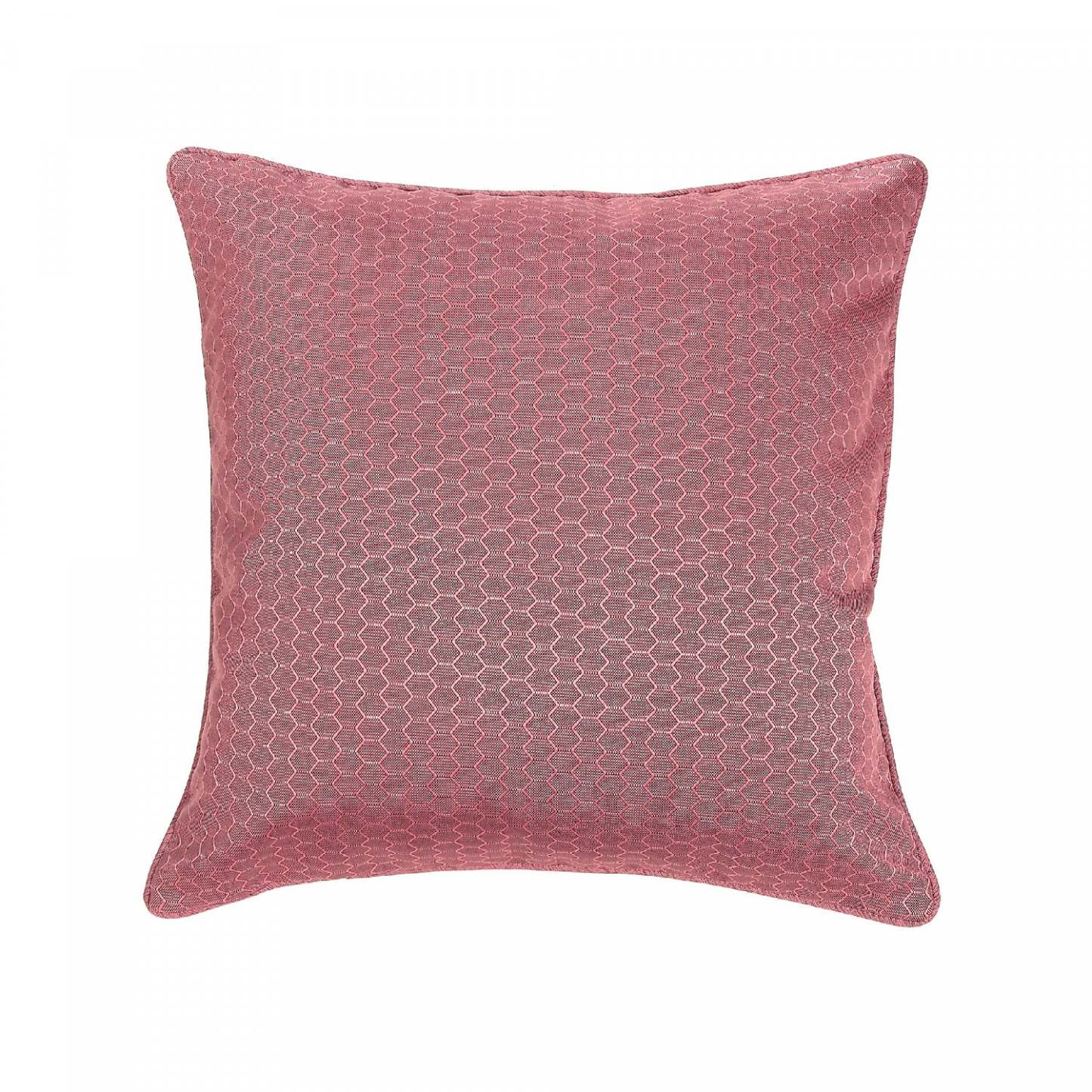 Coussin imperméable extérieur Pentagone Rouge - Lot de 2|Coussin résistant à l'eau pour l'extérieur orné de pentagones rouges - ensemble de 2