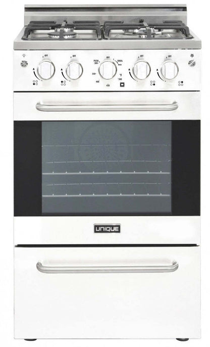 Prestige par Unique Cuisinière à gaz de 20 po à convection - UGP-20V PC1 W | U20VPC1W