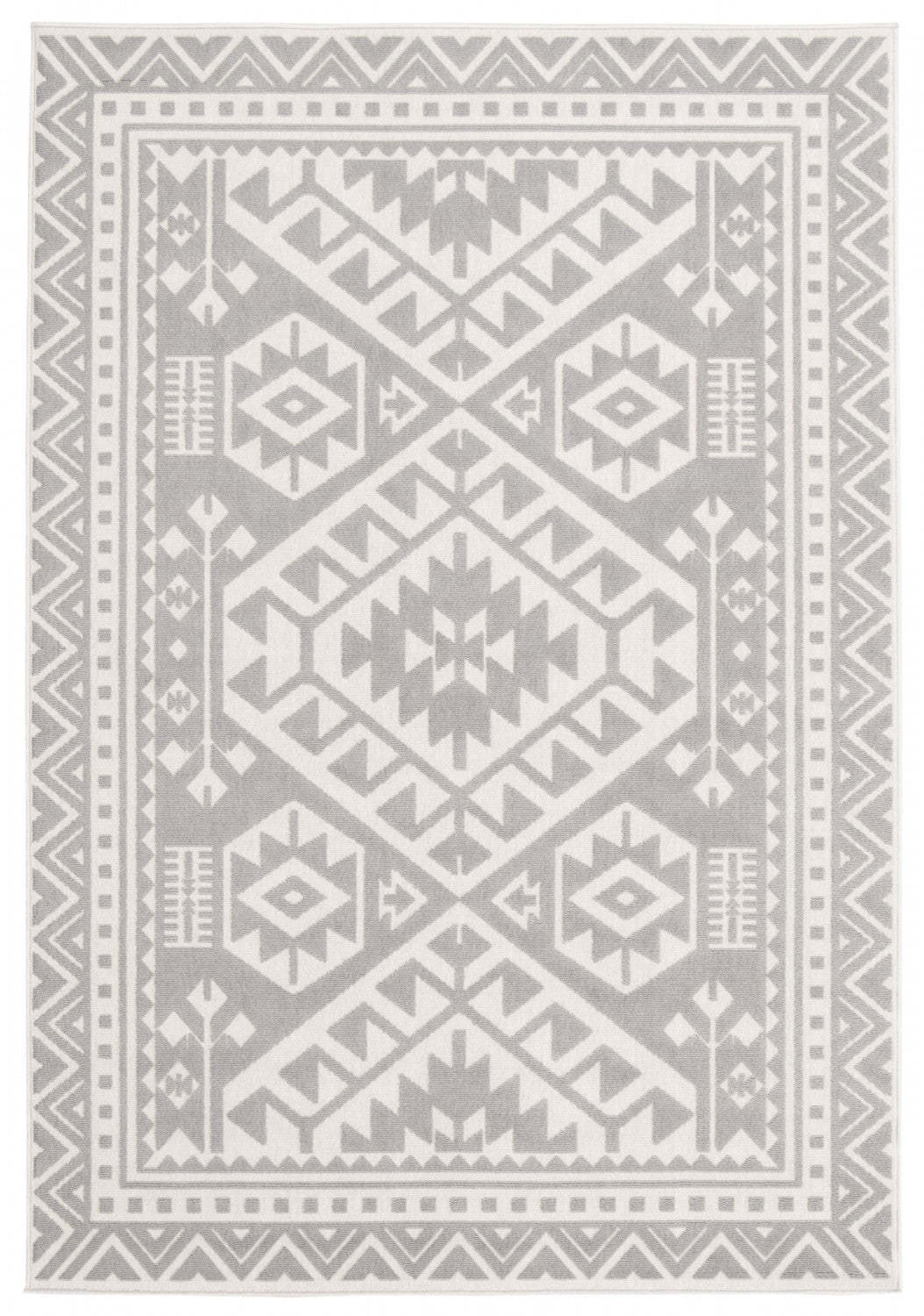 Tapis Gaia gris clair 140 x 200 cm | D86FW5XO