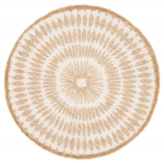 Blaine Taupe Area Rug - 8'0 x 8'0|Carpette Blaine taupe - 8 pi 0 po x 8 pi 0 po|D86FPMIA