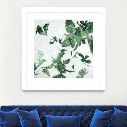 Œuvre d'art murale encadrée blanche « High Flying I » 36 x 36