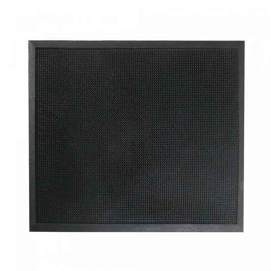 Tapis de sol noir robuste à épingles en caoutchouc|Rubber Pin Heavy Duty Black Floormat