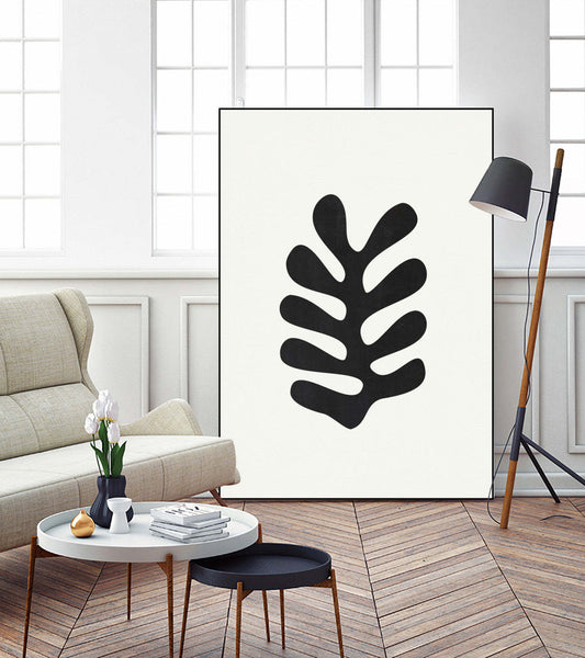 Papiers Découpés Iii Canvas Framed Black 24x36 Wall Art|Œuvre d’art murale sur toile encadrée noire « Papiers Découpés Iii » 24 x 36