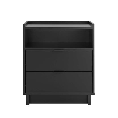 Prepac Simply Modern 23.75 2-Drawer Nightstand - Black|Table de nuit Simply Modern de Prepac de 23,75 po à 2 tiroirs - noire