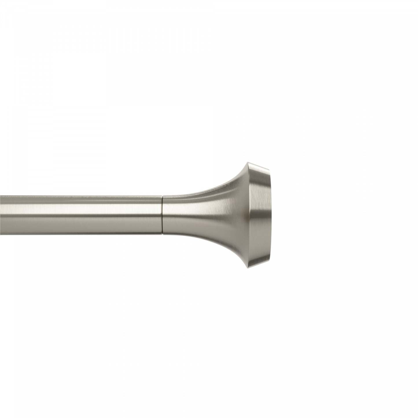 Umbra Tringle à rideau extensible en acier nickel Ella, 1 tringle à rideau - 72-144 | Tringle à rideaux extensible Ella en acier nickel de 1 po - 72 po à 144 po