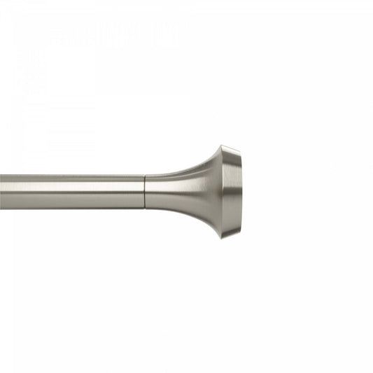 Umbra Tringle à rideau extensible en acier nickel Ella, 1 tringle à rideau - 72-144 | Tringle à rideaux extensible Ella en acier nickel de 1 po - 72 po à 144 po