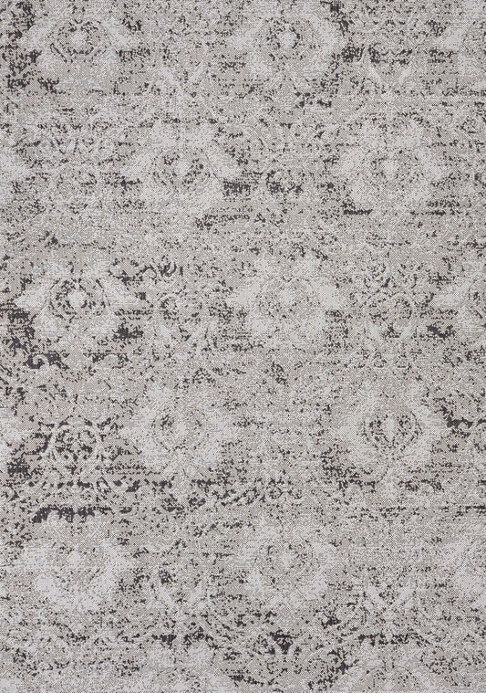 Jackson Distressed Damask Indoor/Outdoor Area Rug - 7'10 x 10'6|Carpette Jackson à motif damassé vieilli pour l'intérieur et l'extérieur - 7 pi 10 po x 10 pi 6 po