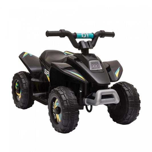 Aosom Kids Atv, voiture électrique à batterie de 6 V pour enfants, quad pour tout-petits à 4 roues avec interrupteur avant | Qaba Quad, véhicule électrique alimenté par batterie de 6 V, quad à 4 roues avec interrupteur avant et