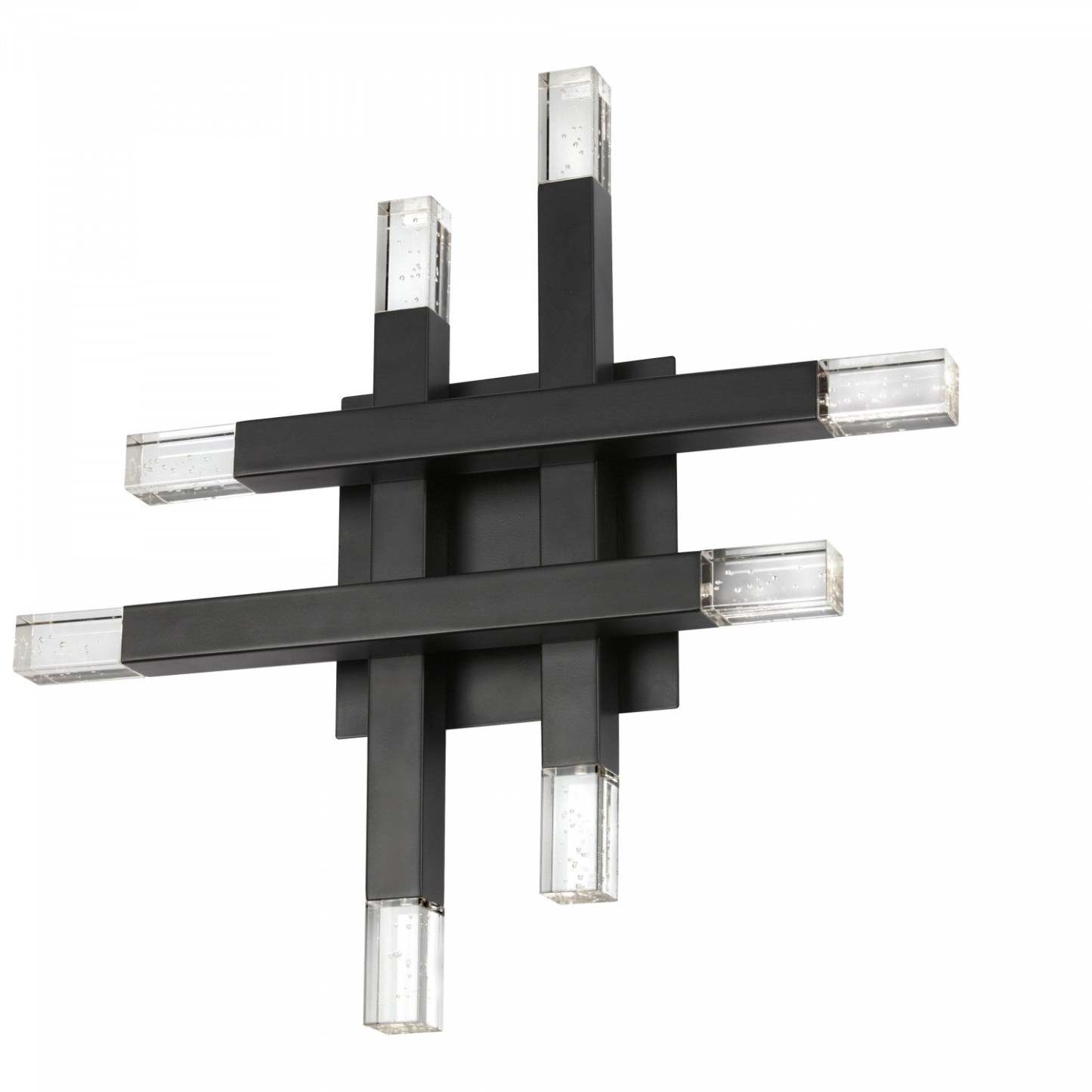 Dainolite Francesca Wall Sconce 24w Matte Black Acrylique Diffuseur Lampe|Applique murale Francesca de Dainolite en acrylique qui diffuse la lumière, avec fini noir mat et ampoule de 24 W