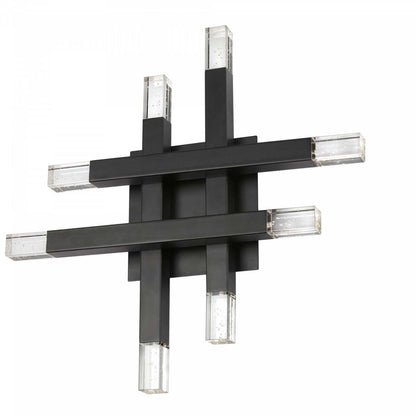 Dainolite Francesca Wall Sconce 24w Matte Black Acrylique Diffuseur Lampe|Applique murale Francesca de Dainolite en acrylique qui diffuse la lumière, avec fini noir mat et ampoule de 24 W