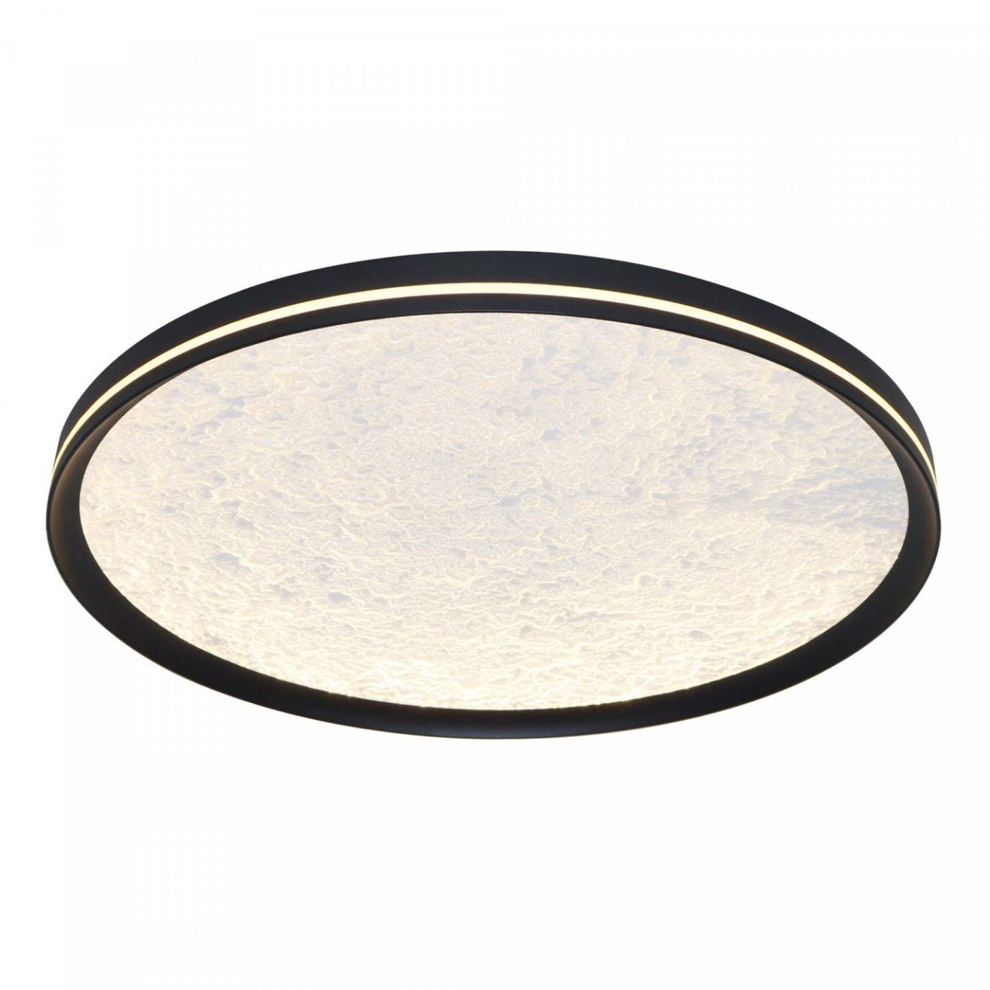 Luna Integrated Led Flush Mount 20, Black Lamp | Plafonnier Semi-encastre A Del Integrees Luna De 20 po, Noir