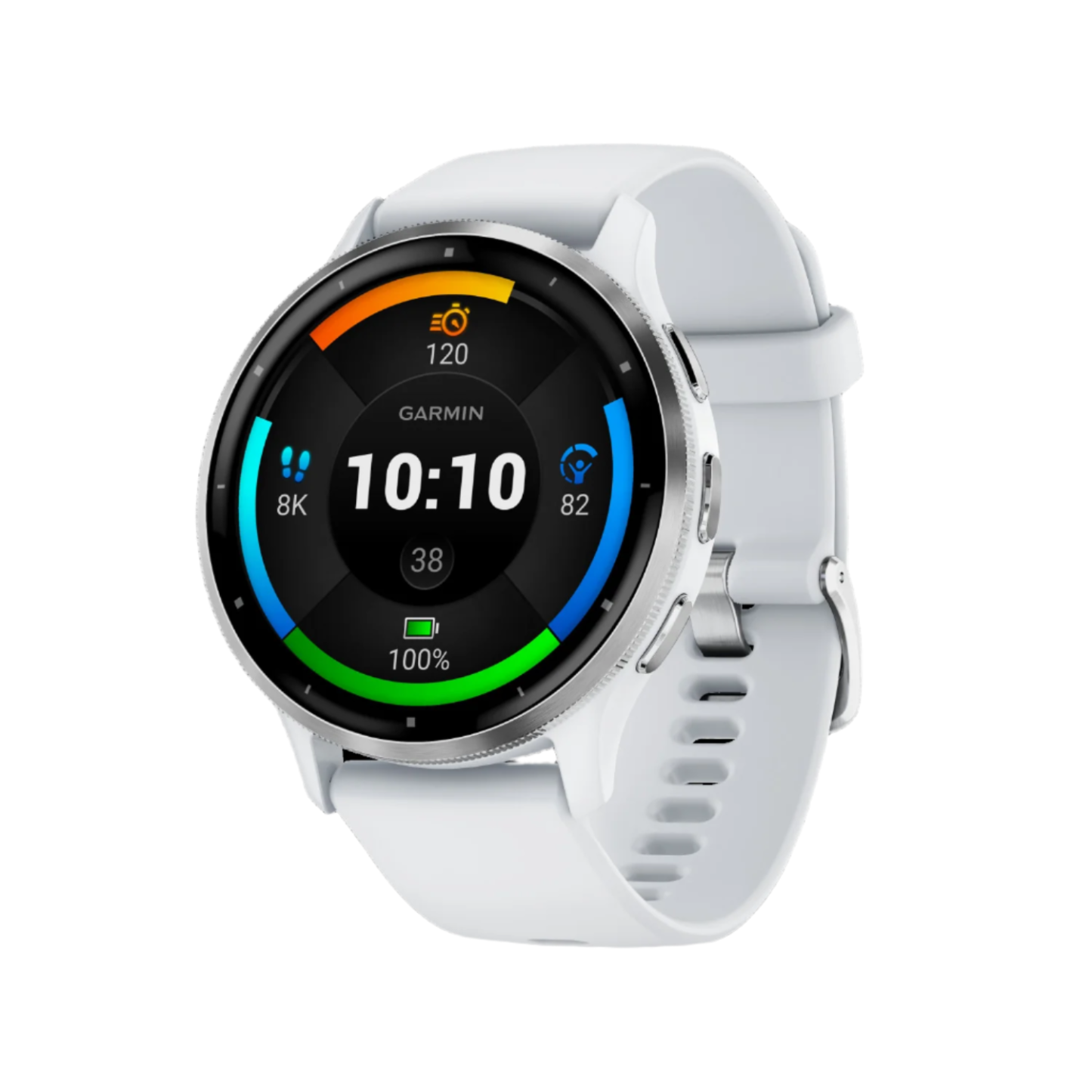 Garmin Venu® 3 Montre Intelligente Gps - Suivi De Santé Avec 14 Jours D'autonomie, 45mm - Boîtier Blanc