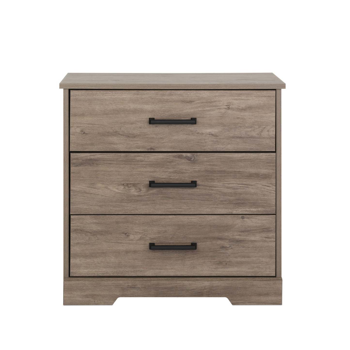 Prepac Rustic Ridge Farmhouse 3-Drawer Nightstand - Brown|Table de nuit champêtre Rustic Ridge de Prepac à 3 tiroirs - brune