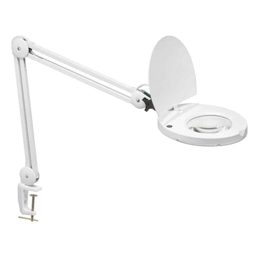 Dainolite LED Magnifier Lamp 8w White Finish|Lampe à loupe de Dainolite avec fini blanc et ampoule à DEL de 8 W