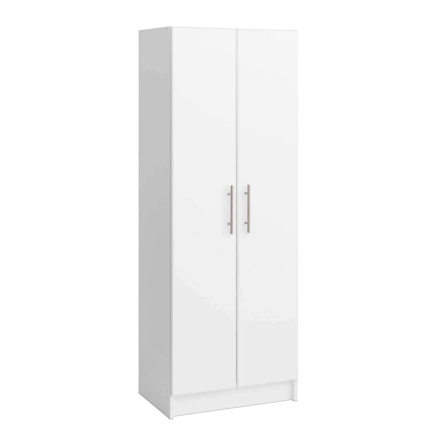 Armoire de rangement profonde Elite avec tablettes fixes et réglables - Blanc|Armoire profonde de rangement Elite avec tablettes fixes et réglables - blanche