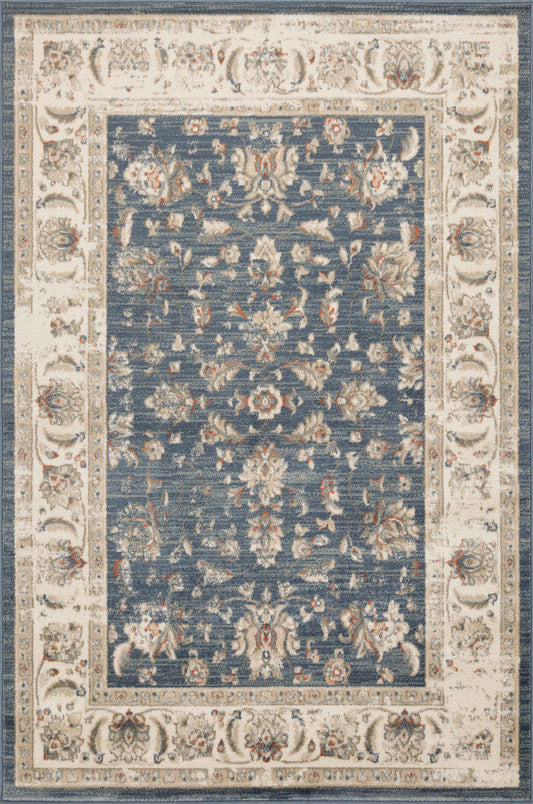 Tapis Cam Flora Navy 5x8|Carpette Cam Flora bleu marine 5 x 8|D80GQOUE