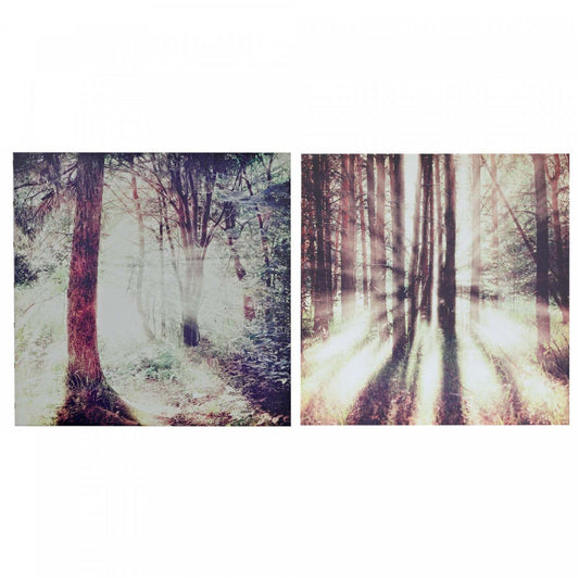 Canvas Wall Art Dusk or Dawn - Set of 2 Wall Decor|Œuvre d'art murale sur toile crépuscule ou aube - ensemble de 2 décorations murales