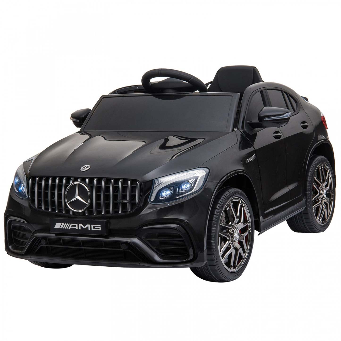 Voiture Électrique Pour Enfants Aosom Officiellement Licenciée 12v Voiture À Piles Jouet Parfait Cadeau Avec Re|Voiture Jouet Pour Enfants Aosom 12v Avec Télécommande, Coupé Mercedes Benz Amg Glc63s, 2 Vitesses,