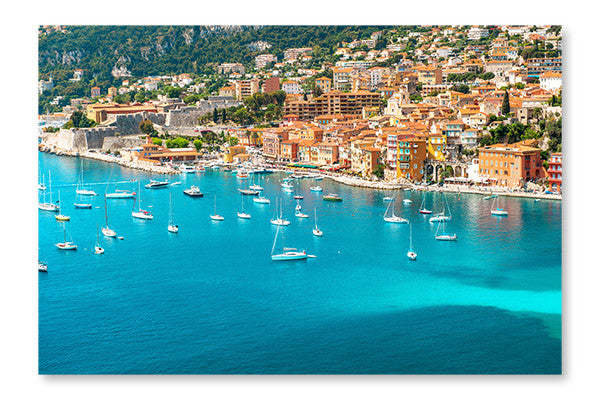 Luxury Resort Villefranche, Côte d'Azur, Provence 24x36 Cadre d'art mural et panneau de tissu | Resort de luxe Villefranche, Côte d'Azur, Provence 24 po x 36 po : Cadre d'art mural et panneau de tissu | D44GE1GH