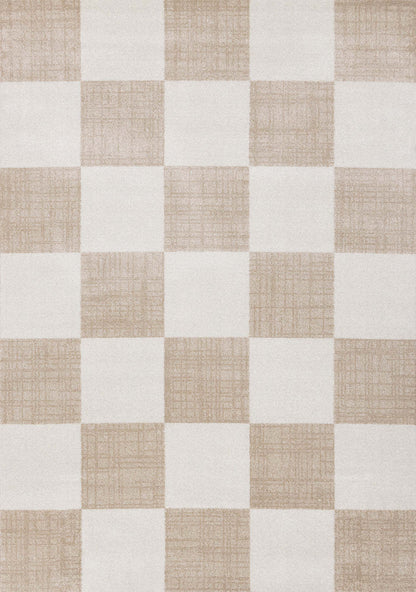 Covington Modern Checkered Indoor Area Rug - 2'8 x 4'11|Carpette Covington à motif de damier moderne pour l'intérieur - 2 pi 8 po x 4 pi 11 po