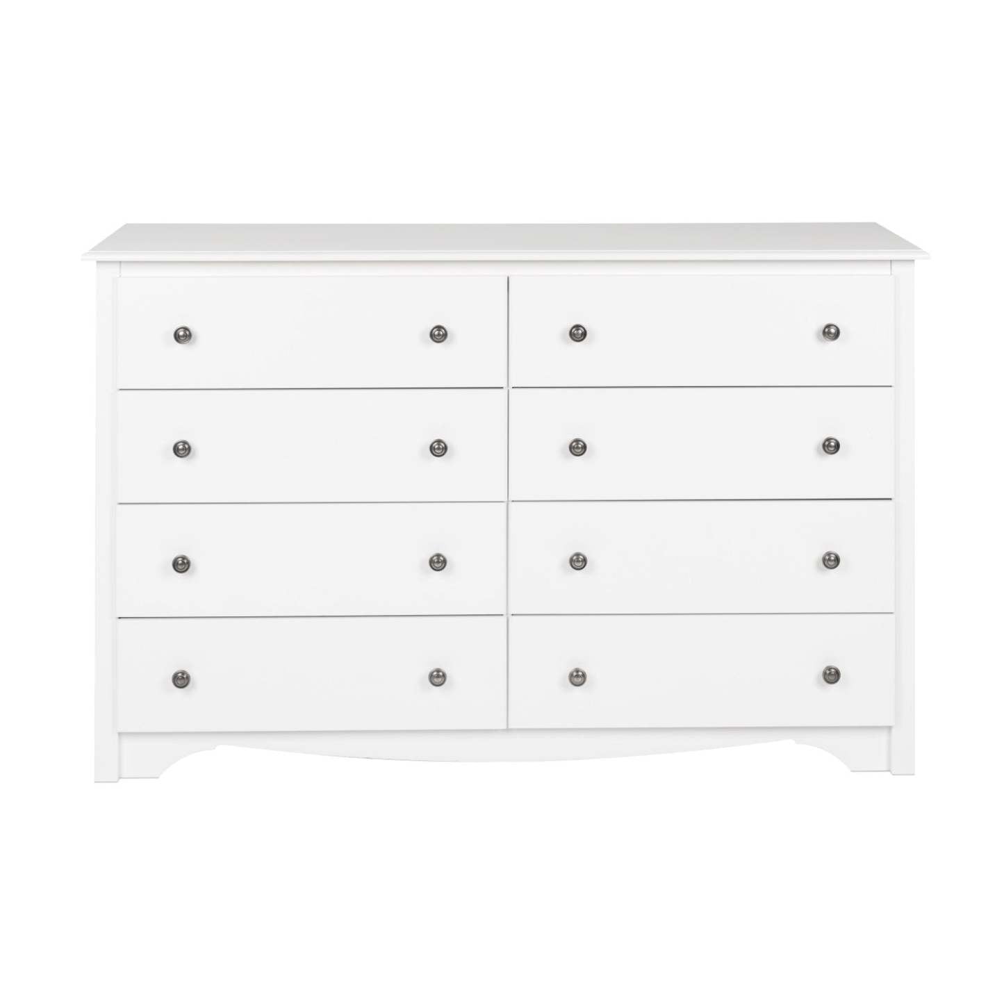 Commode Monterey 8 tiroirs - Blanc|Commode Monterey à 8 tiroirs - blanche