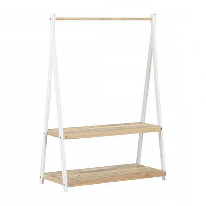 Sweedi Kids Wooden Clothes Rack - White|Portant à vêtements Sweedi en bois pour enfants - blanc