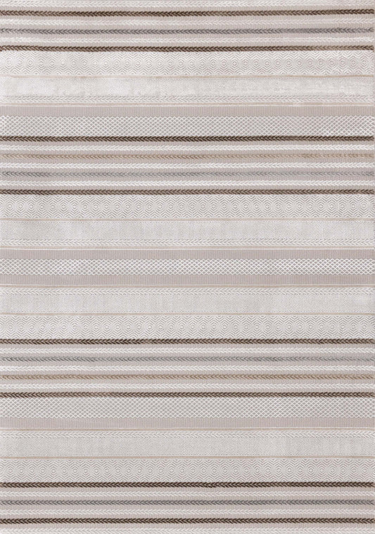 Tapis d'intérieur rayé London - 7'10 x 10'6|Carpette London à rayures pour l'intérieur - 7 pi 10 po x 10 pi 6 po