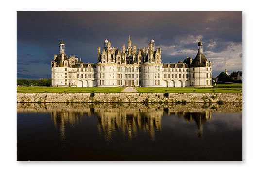 Château de Chambord 28x42 Cadre d’art mural et panneau de tissu| Château de Chambord 28 po x 42 po : Cadre d'art mural et panneau de tissu|D44GXA66