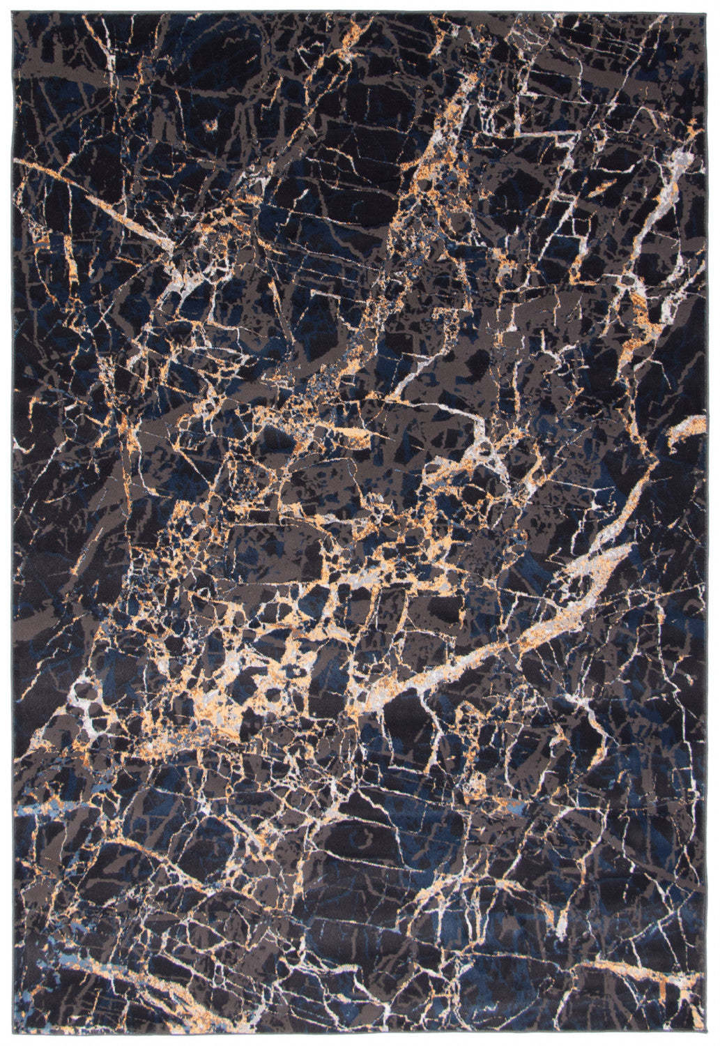 Tapis en marbre noir - 244 x 305 cm | Tapis Marble noire - 244 x 305 cm | D86FDOAD