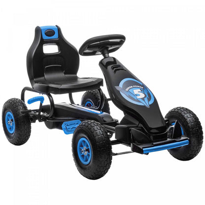 Aosom Kids Pedal Go Kart, Jouets à pédales pour garçons et filles avec siège ergonomique réglable, roues en caoutchouc | Aosom Kids Go Kart A Pedales, Jouets A Enfourcher Pour Garcons Filles Avec Siege Ergonomique Reglabl