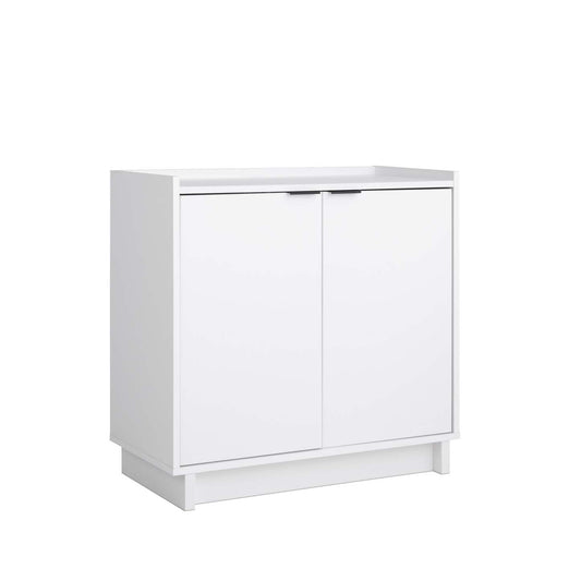Buffet console Prepac Simply Modern 2 portes - Blanc|Console Simply Modern de Prepac à 2 portes - blanche
