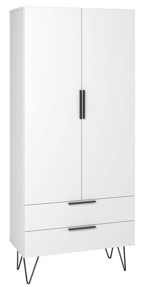 Manhattan Comfort Beekman 6-Shelf Accent Cabinet - Blanc|Armoire décorative Beekman de Manhattan Comfort avec 6 tablettes - blanche