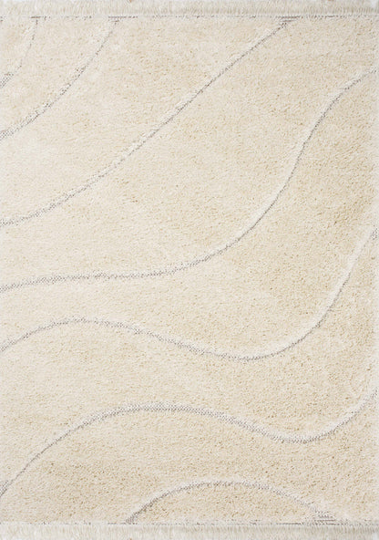 Napa Curves Shag Area Rug - 7'10 x 10'10|Carpette à poil long Napa à motifs de courbes - 7 pi 10 po x 10 pi 10 po