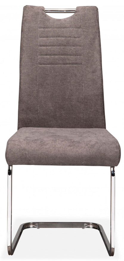 Chaise De Salle A Manger Dieppe, Tissu Gris (ensemble De 2) | Chaise de salle à manger Dieppe, tissu gris (ensemble de 2)