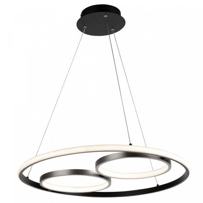 Gemini 32 W LED Black Nickel Flush Mount | Plafonnier affleuré Gemini en nickel noir à DEL de 32 W | D06HHMGV