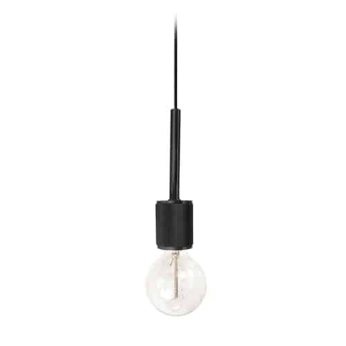 Dainolite Roswell 1 Light Pendant Small Matte Black Lamp|Petit luminaire suspendu Roswell de Dainolite avec finition noire mate et 1 ampoule