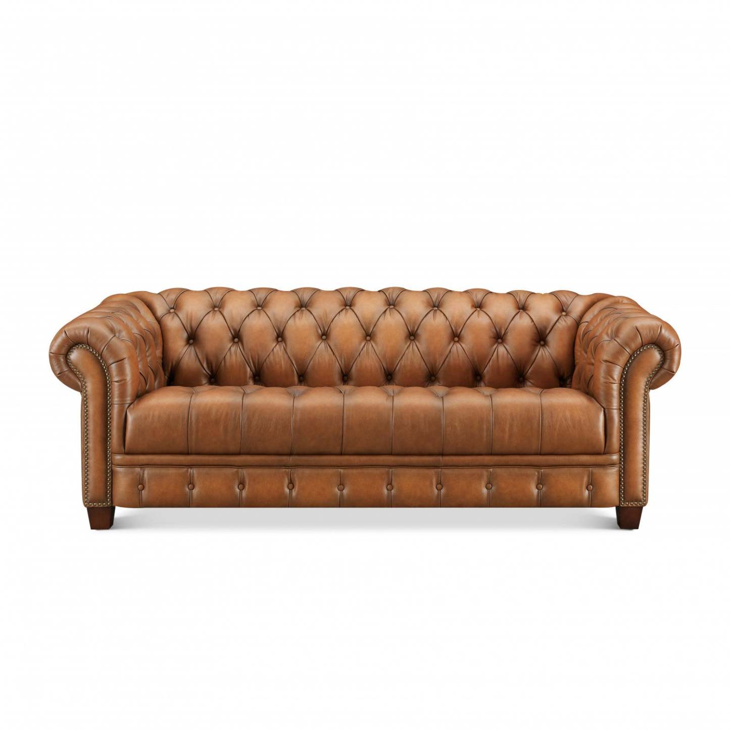 Hydeline York Sofa en cuir – Brun