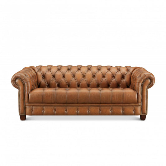 Hydeline York Sofa en cuir – Brun