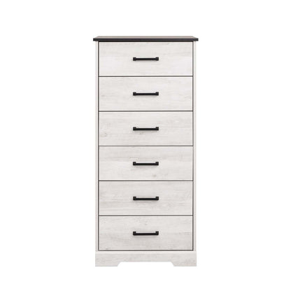 Prepac Rustic Ridge 23.75 6-Drawer Dresser - Washed White|Commode Rustic Ridge de Prepac de 23,75 po à 6 tiroirs - blanc vieilli