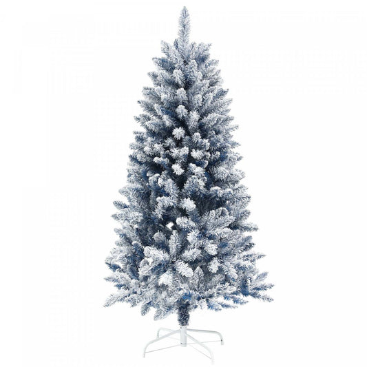 Homcom Arbre De Noël Artificiel De 5 Pi Avec Branches Floconnées De Neige, Charnière|Homcom Arbre De Noël Artificiel De 5 Pi Avec Branches Floconnées De Neige